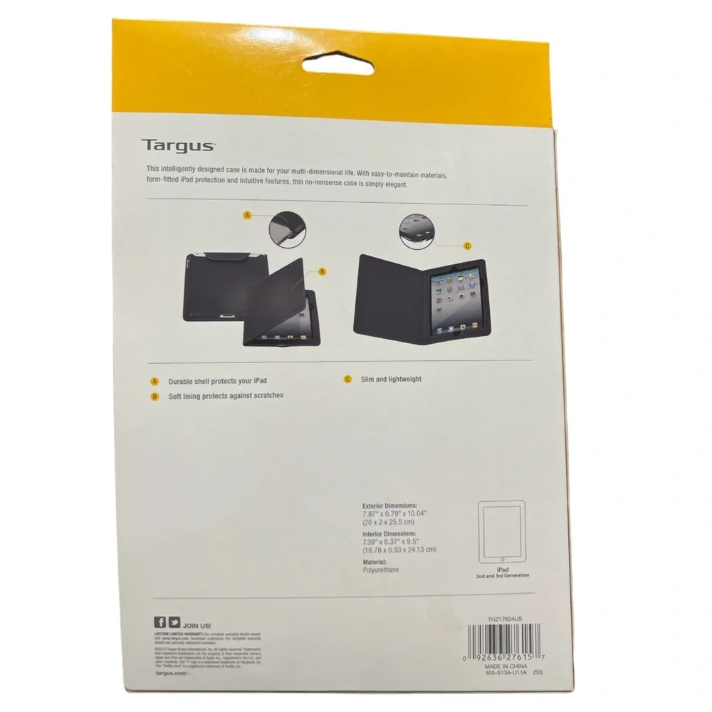 Targus Blue Padded 2nd & 3rd Generation Cover